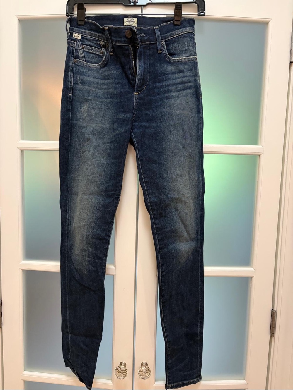 Citizens Of Humanity Skinny Jeans in Dark Blue Wash